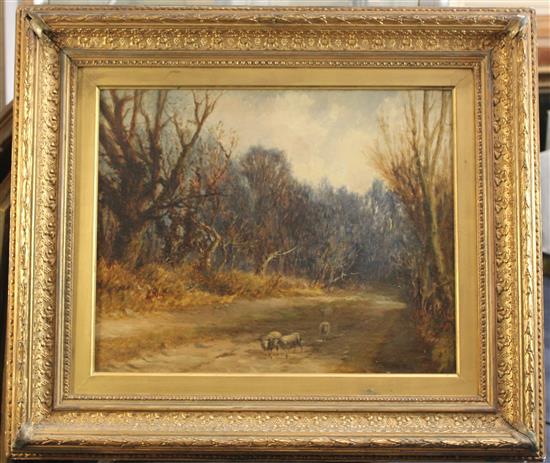 Thomas Morris Ash (fl.1882-1891) Near Yardley, Early December, 16 x 20in.